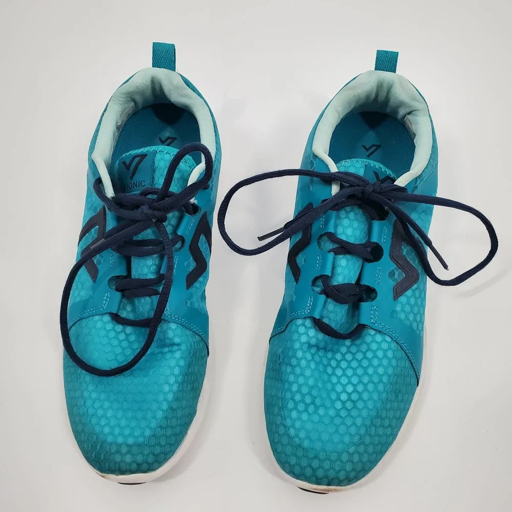 Vionic Teal Athletic Sneakers with Navy Accents